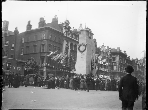 Cenotaph, Whitehall, Westminster, City of Westminster, London, 1919. Creator: Katherine Jean Macfee.