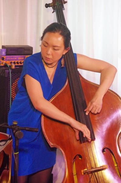 Linda May Han Oh, Linda May Han Oh Quartet, Watermill Jazz Club, Dorking, Surrey, 26 Oct 2021. Creator: Brian O'Connor.