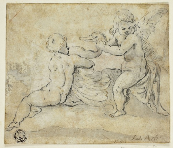 Putti Holding Swan, n.d.