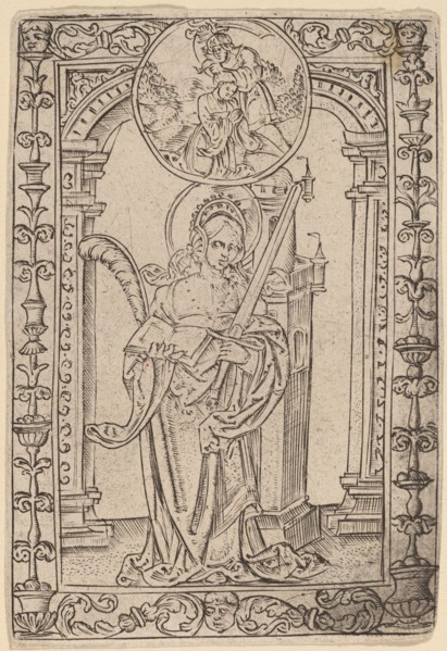 Saint Barbara. Creator: Master S.