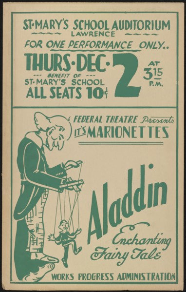 Aladdin, [193-]. Creator: Unknown.