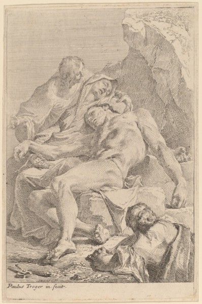 Pietà, 1720s. Creator: Paul Troger.