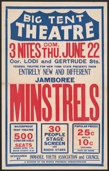 Minstrels, [193-]. Creator: Unknown.