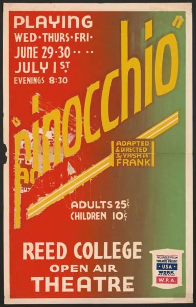 Pinocchio, [193-]. Creator: Unknown.