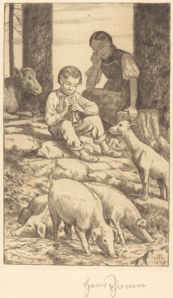 Pastoral, 1919. Creator: Hans Thoma.