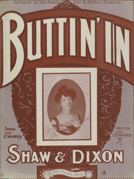 'Buttin' in', 1901. Creator: Unknown.
