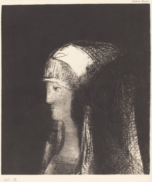 Druidesse, 1892. Creator: Odilon Redon.