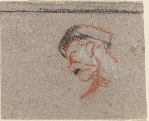 Head of a Man. Creator: Honore Daumier.