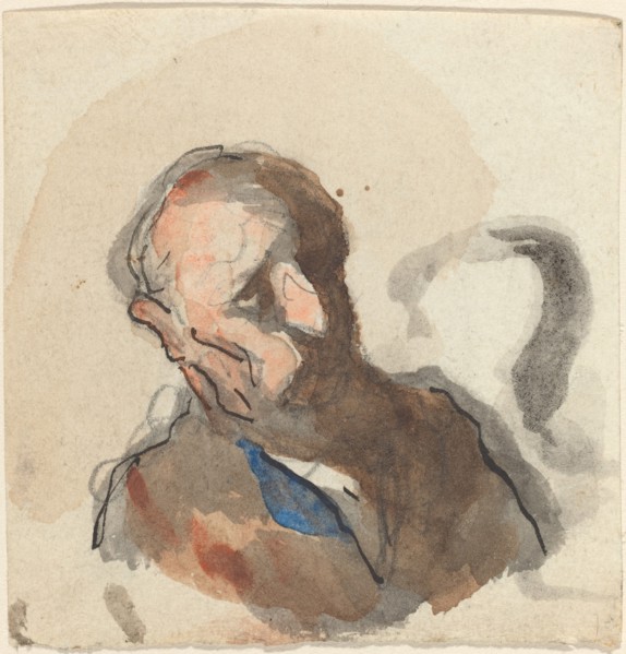 Head of a Man. Creator: Honore Daumier.