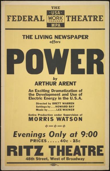Power, New York, 1937. Creator: Unknown.