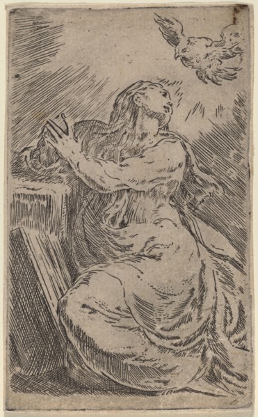 The Annunciation. Creator: Parmigianino.