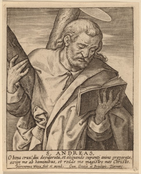 S. Andreas. Creator: Hieronymous Wierix.