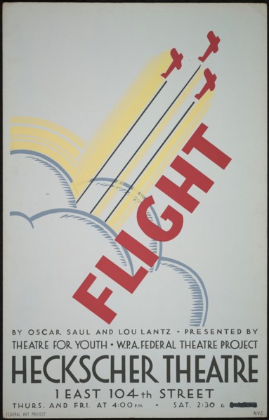 Flight, New York, 1936. Creator: Unknown.