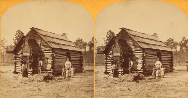 Log cabin, c1850-c1930. Creator: Unknown.