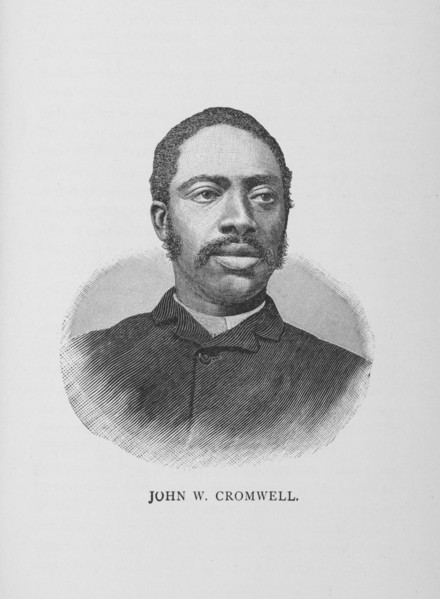 John W. Cromwell, 1887. Creator: Unknown.