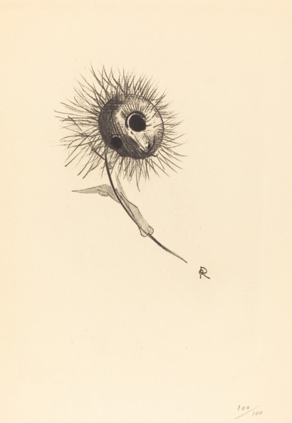 Cul-de-Lampe, 1890. Creator: Odilon Redon.