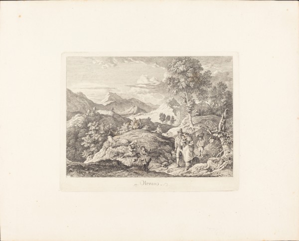 Olevano, c. 1831. Creator: Ludwig Richter.