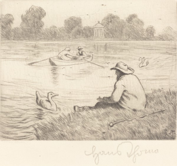 Calm Excursion, 1919. Creator: Hans Thoma.