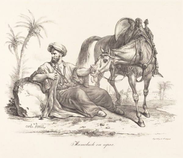 A Mameluck Resting. Creator: Carle Vernet.