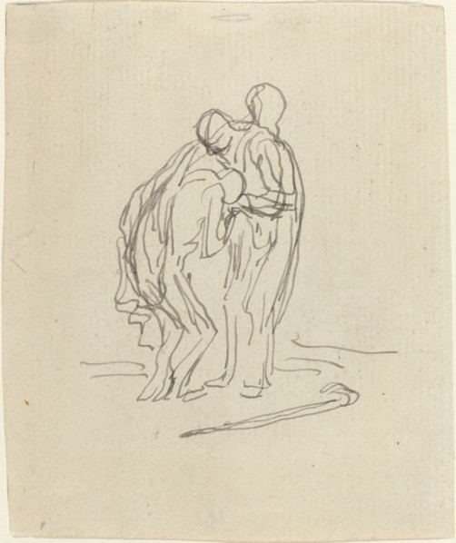 The Prodigal Son. Creator: Honore Daumier.
