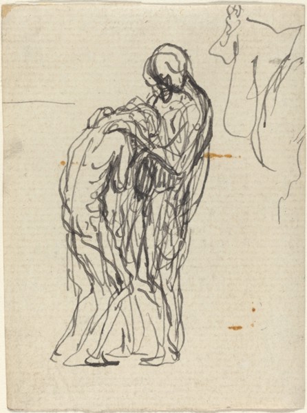 The Prodigal Son. Creator: Honore Daumier.
