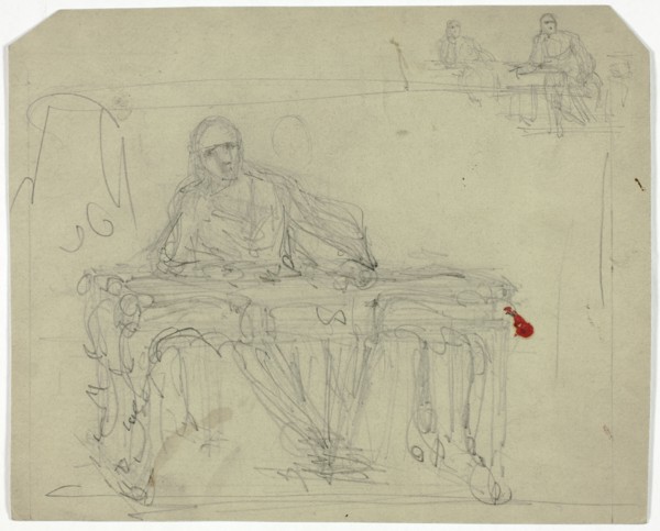 Man at Writing Desk, n.d. Creator: Unknown.