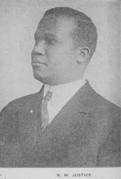 R. W. Justice, 1918-1922. Creator: Unknown.