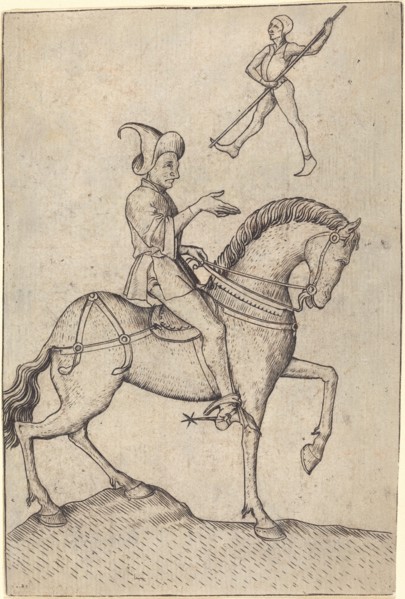 The Knight of Men, 1463. Creator: Master ES.