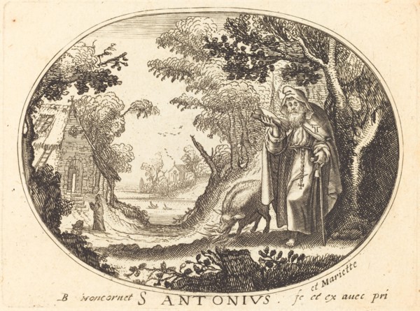 Saint Anthony. Creator: Balthasar Moncornet.
