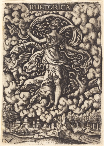 Rhetorica (Rhetoric). Creator: Virgil Solis.