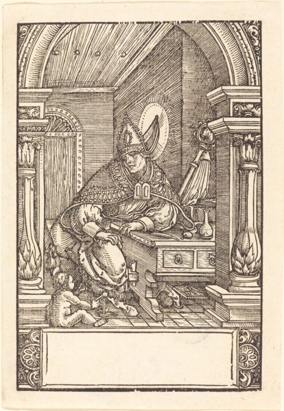Saint Augustine. Creator: Hans Springinklee.
