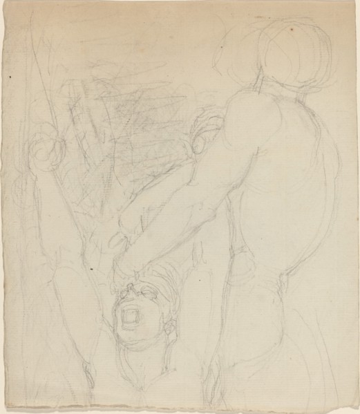 Two Fighting Figures. Creator: John Flaxman.