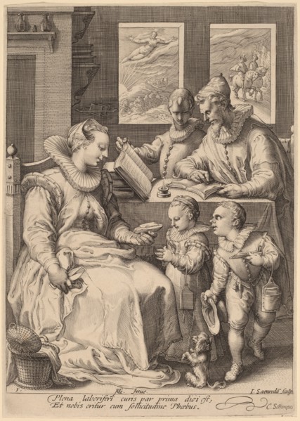 Morning, c.1595-1598. Creator: Jan Saenredam.