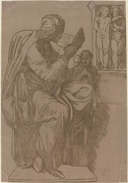 A Sibyl Reading, 1780s. Creator: John Skippe.