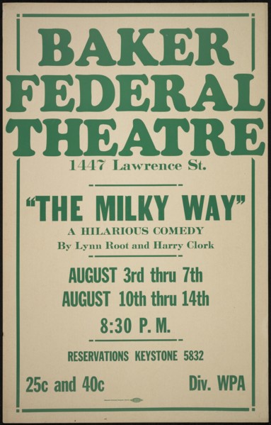 The Milky Way, Denver, 1938. Creator: Unknown.