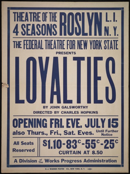 Loyalties, Roslyn, NY, 1938. Creator: Unknown.
