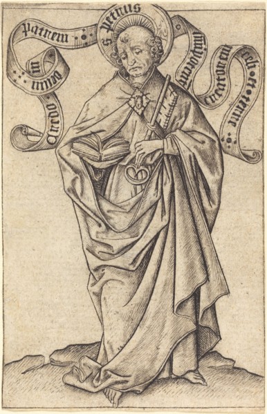 Saint Peter, c. 1450/1460. Creator: Master ES.