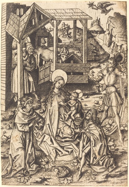 The Adoration of the Magi. Creator: Master ES.