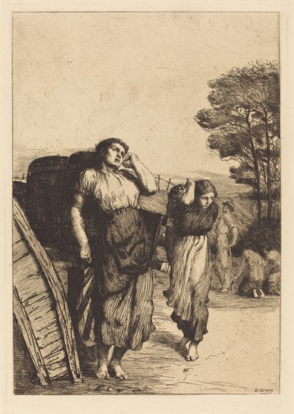 Potato Lifting, 1882. Creator: William Strang.
