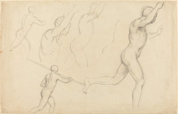Studies of Men Running. Creator: William Etty.