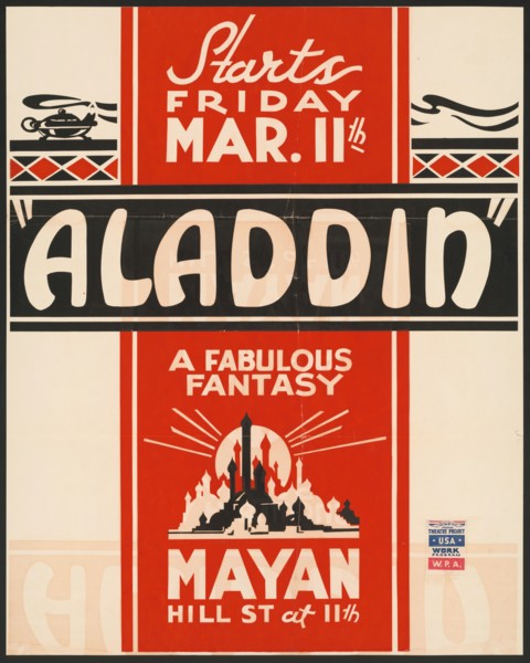 Aladdin, Los Angeles, [193-]. Creator: Unknown.
