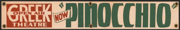 Pinocchio, Los Angeles, 1937. Creator: Unknown.