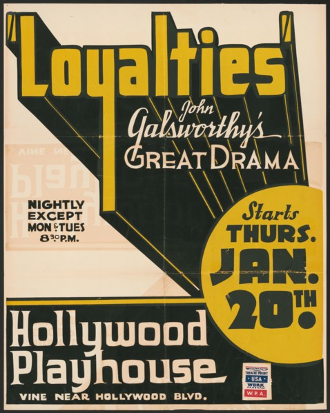 Loyalties, Los Angeles, 1938. Creator: Unknown.