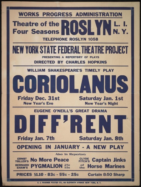 Coriolanus, Roslyn, NY, 1937. Creator: Unknown.