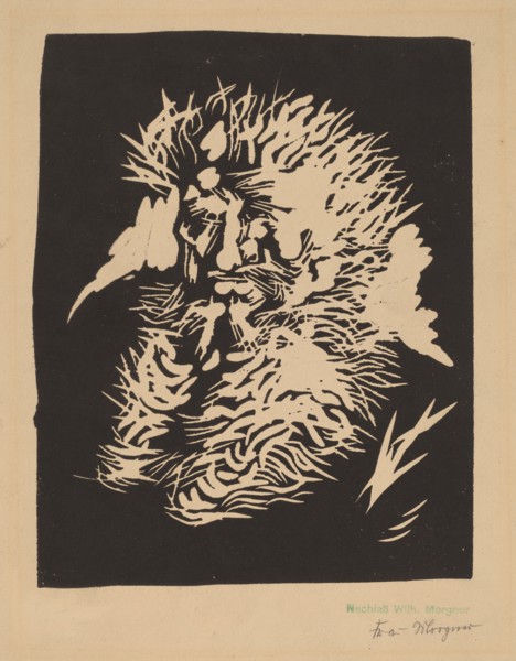 Bärtiger Mann, 1912. Creator: Morgner, Wilhelm.