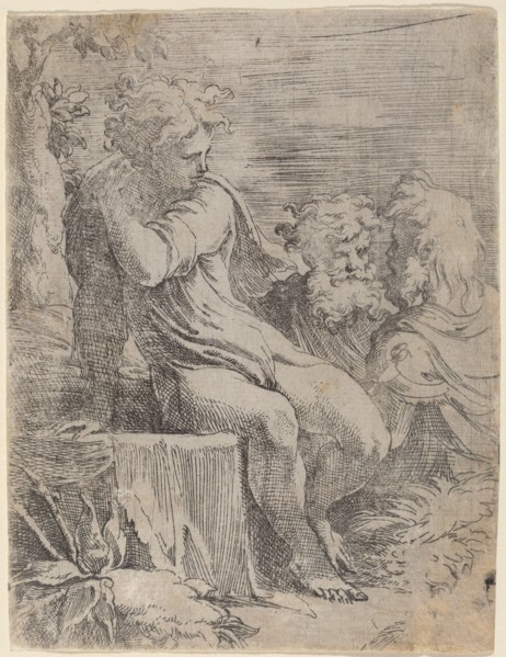 The Boy and Two Old Men. Creator: Parmigianino.