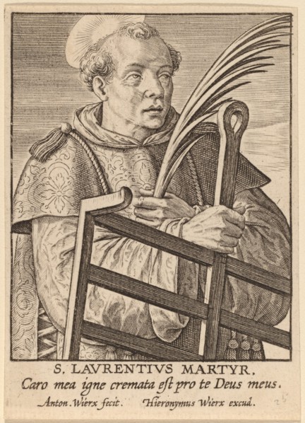 S. Laurentius Martyr. Creator: Antonius Wierix.