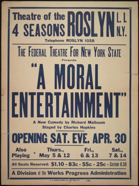 A Moral Entertainment, [193-]. Creator: Unknown.
