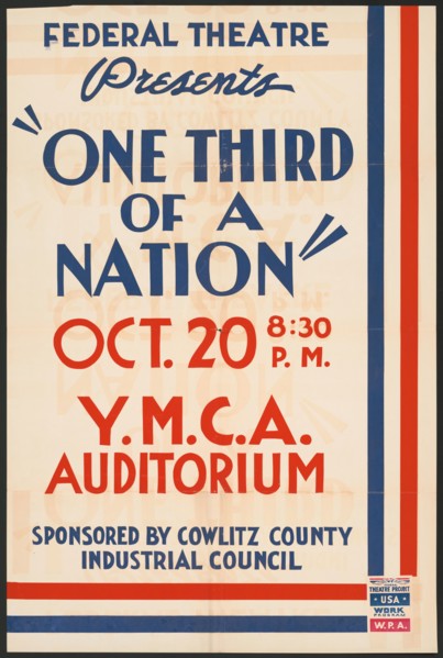 One Third of a Nation, [193-]. Creator: Unknown.