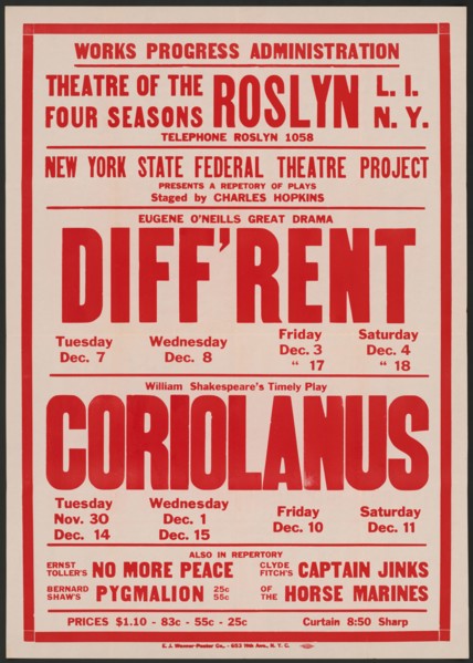 Diff'rent 1, Roslyn, NY, 1937. Creator: Unknown.